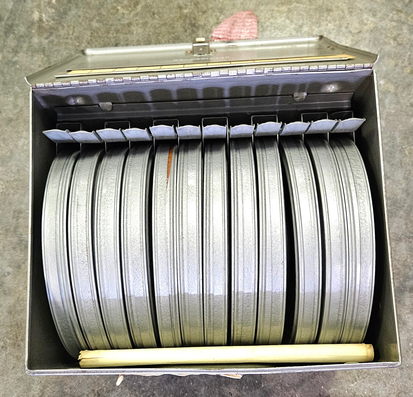 Vintage Brumberger Movie Reel Storage Case