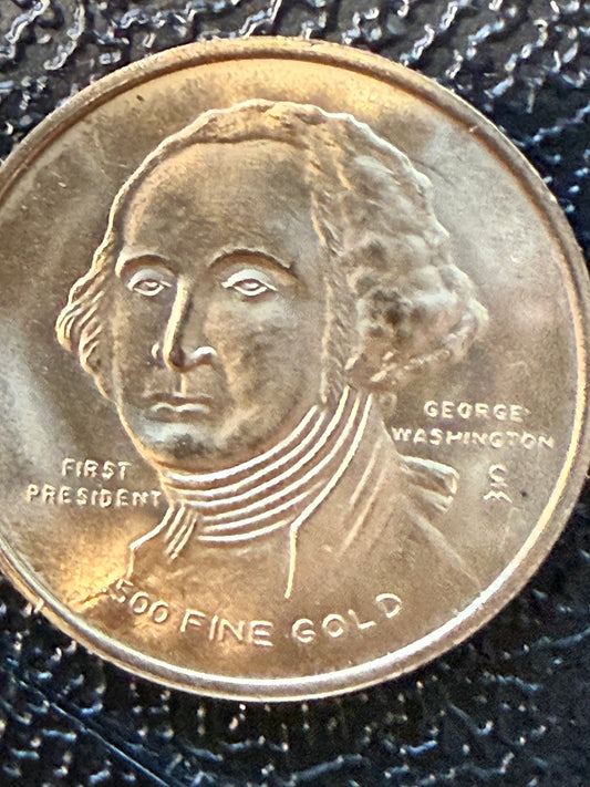 1976 George Washington Bicentennial Gold Medalet .500 Fine Gold Columbia Mint