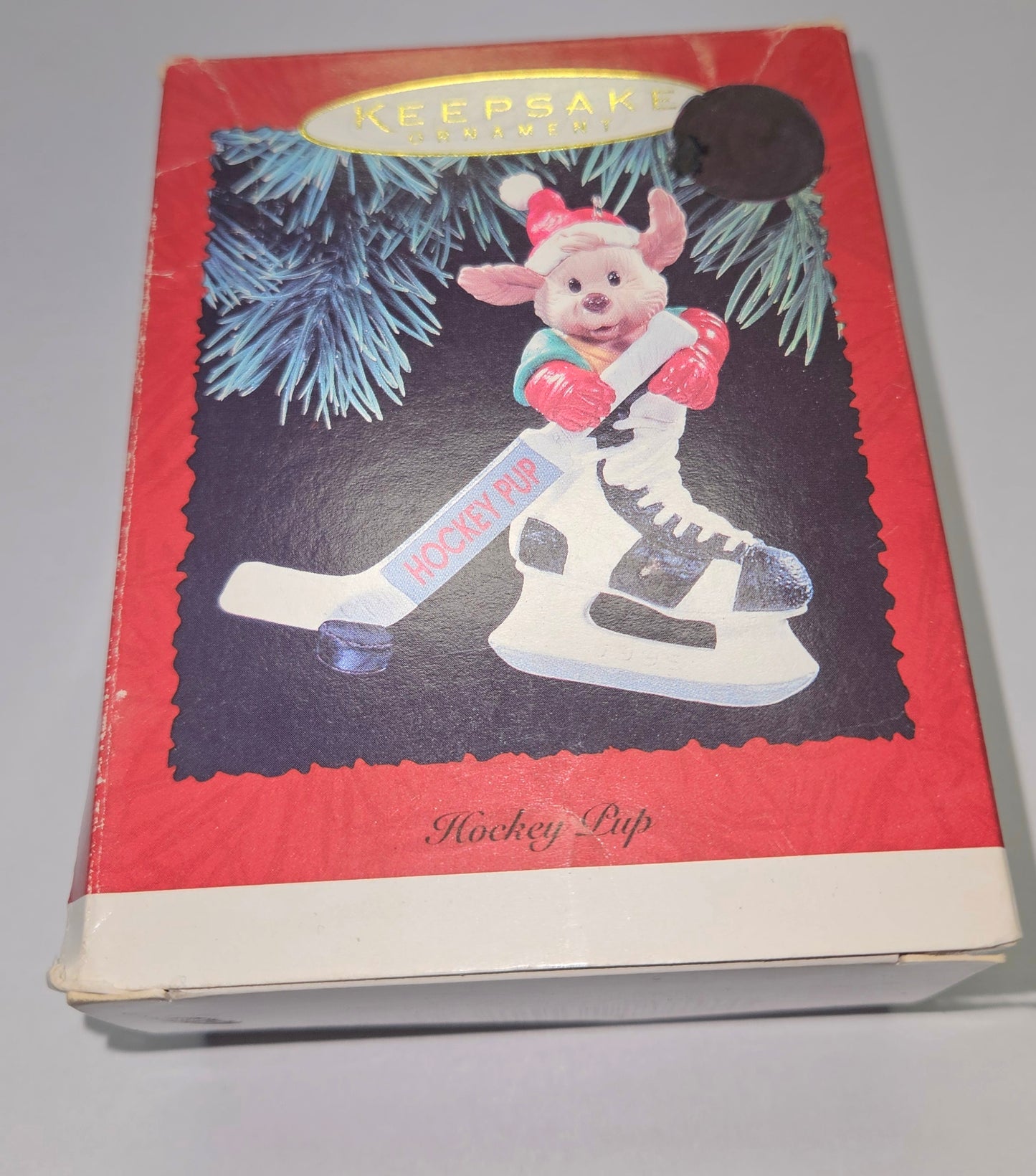 1995 Hallmark Keepsake Ornament "Hockey Pup"