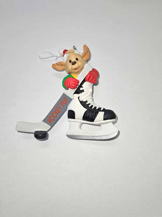 1995 Hallmark Keepsake Ornament "Hockey Pup"
