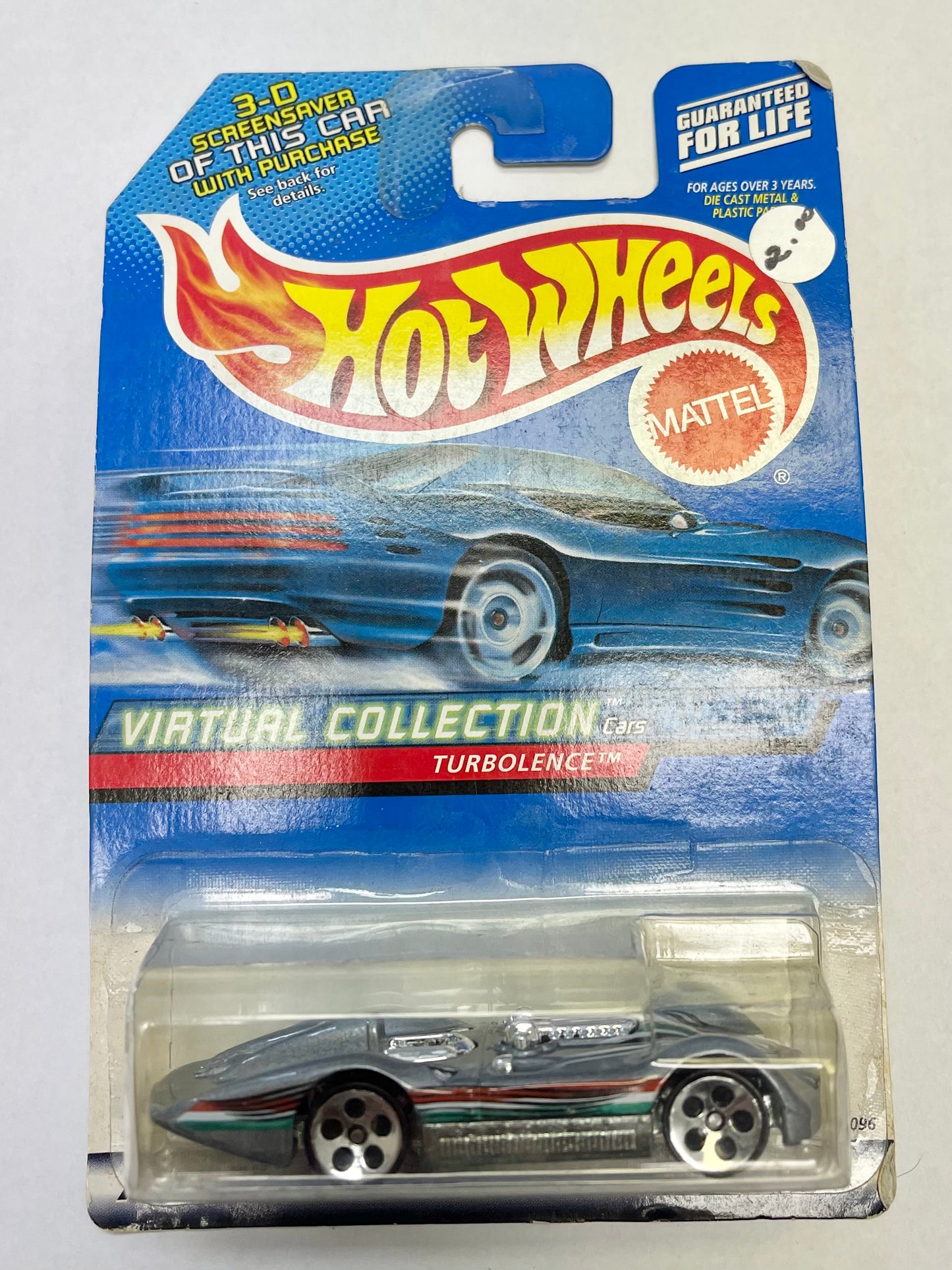 2000 Hot Wheels Virtual Collection Turbolence #129 Grey Silver