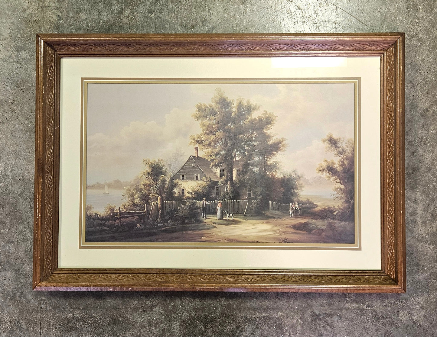 Pastoral Cottage Landscape Wall Art