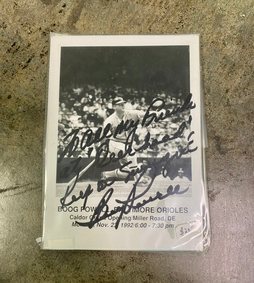 Boog Powell Baltimore Orioles Autographed Photo
