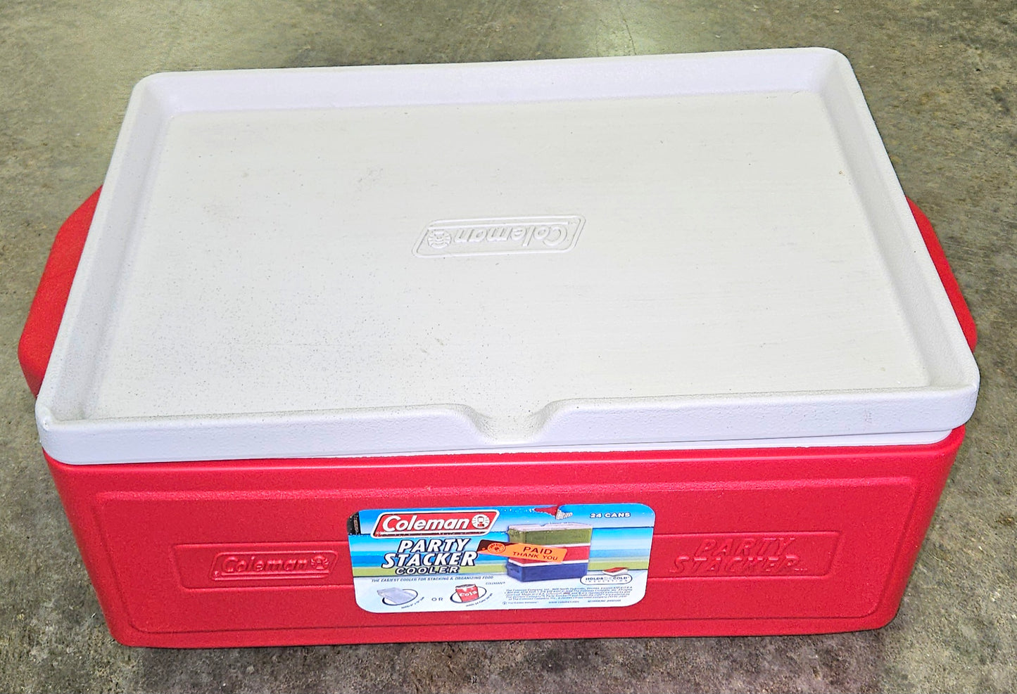 Coleman Party Stacker Cooler - Red