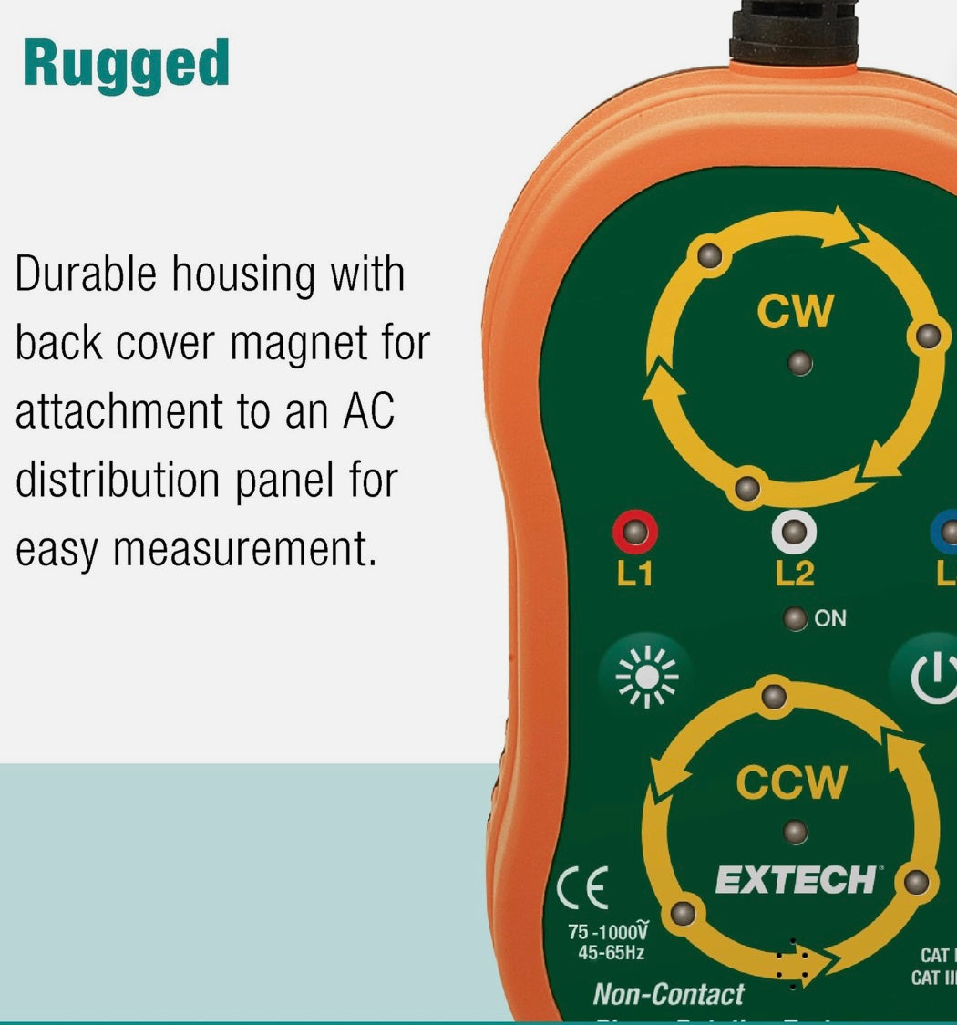 EXTECH Non-Contact Phase Rotation Tester