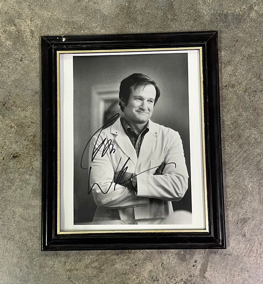 Framed Robin Williams Autographed Signed Patch Adams 8x10 Photo Vintage