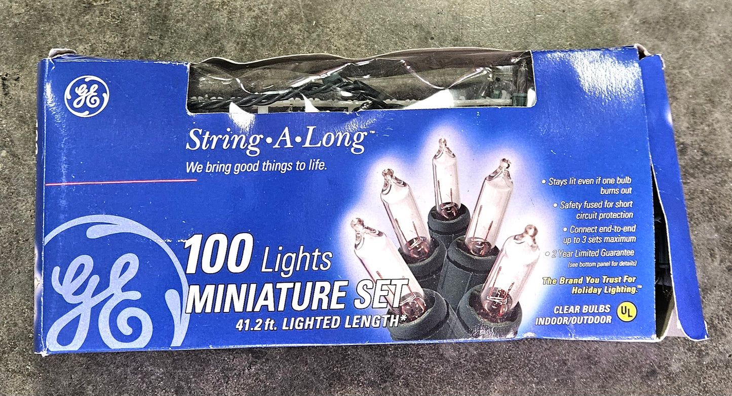 GE String-A-Long 100-Light Set - Green