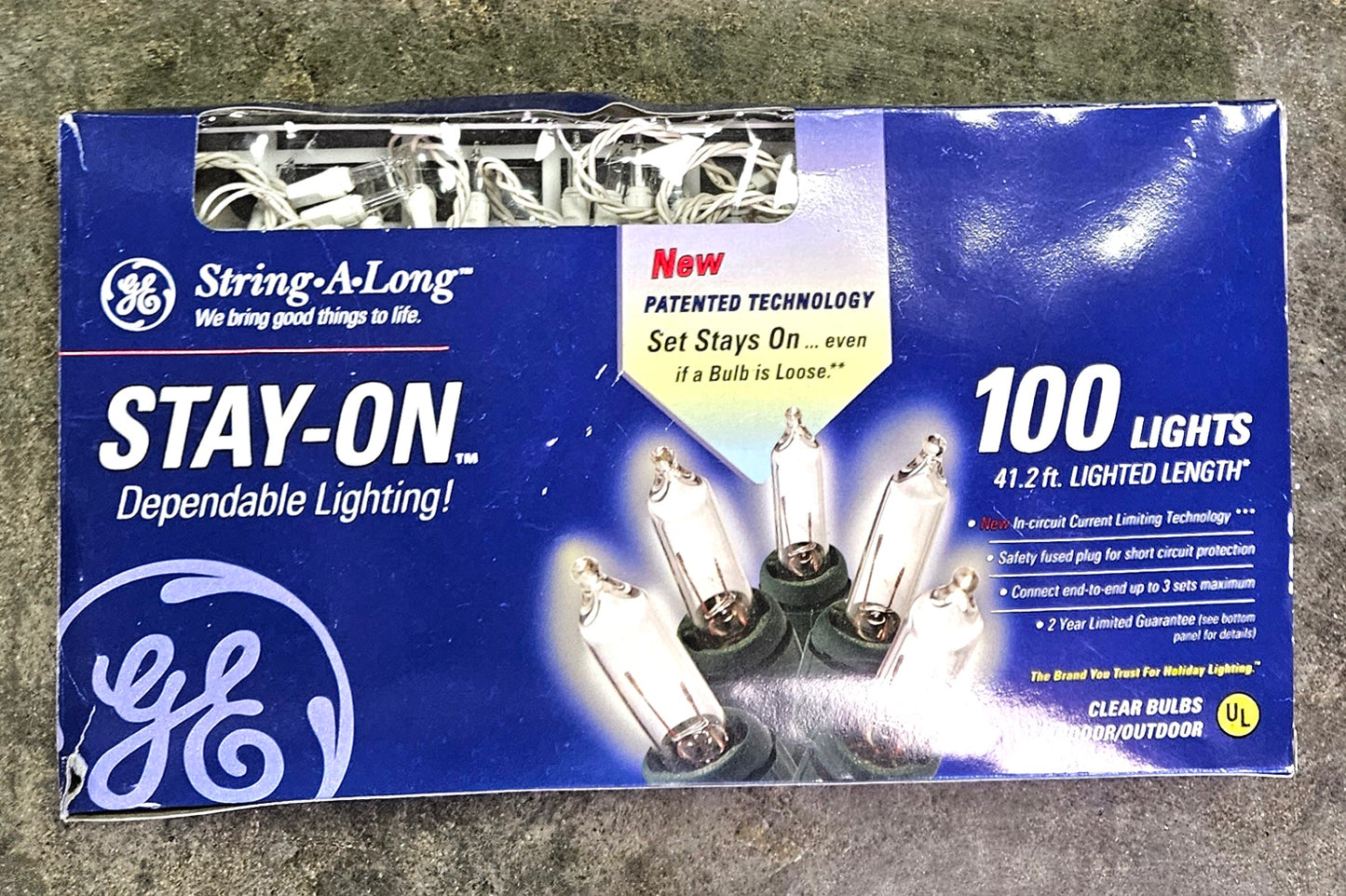 GE String-A-Long 100-Light Set - White