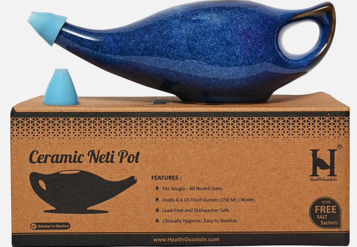 HealthGoodsIn Ceramic Neti Pot