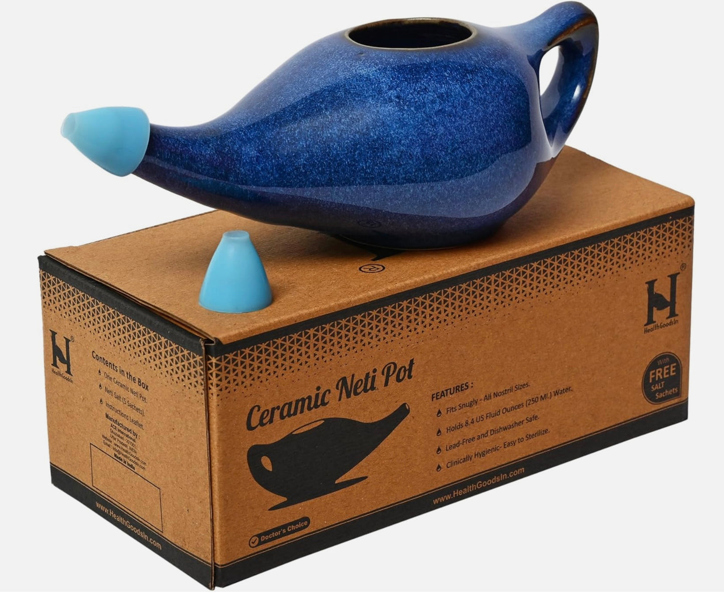 HealthGoodsIn Ceramic Neti Pot