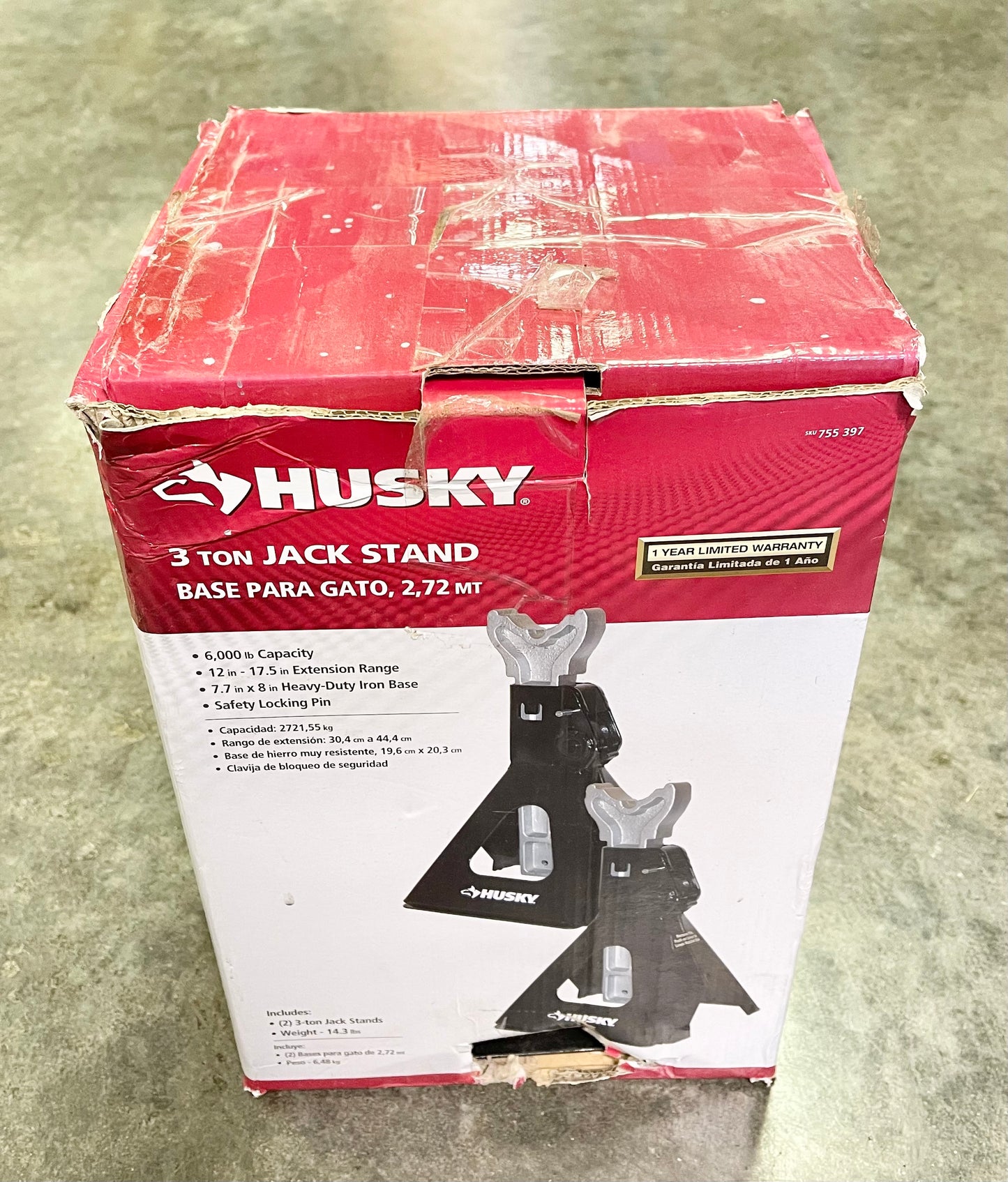Husky 3-Ton Car Jack Stand