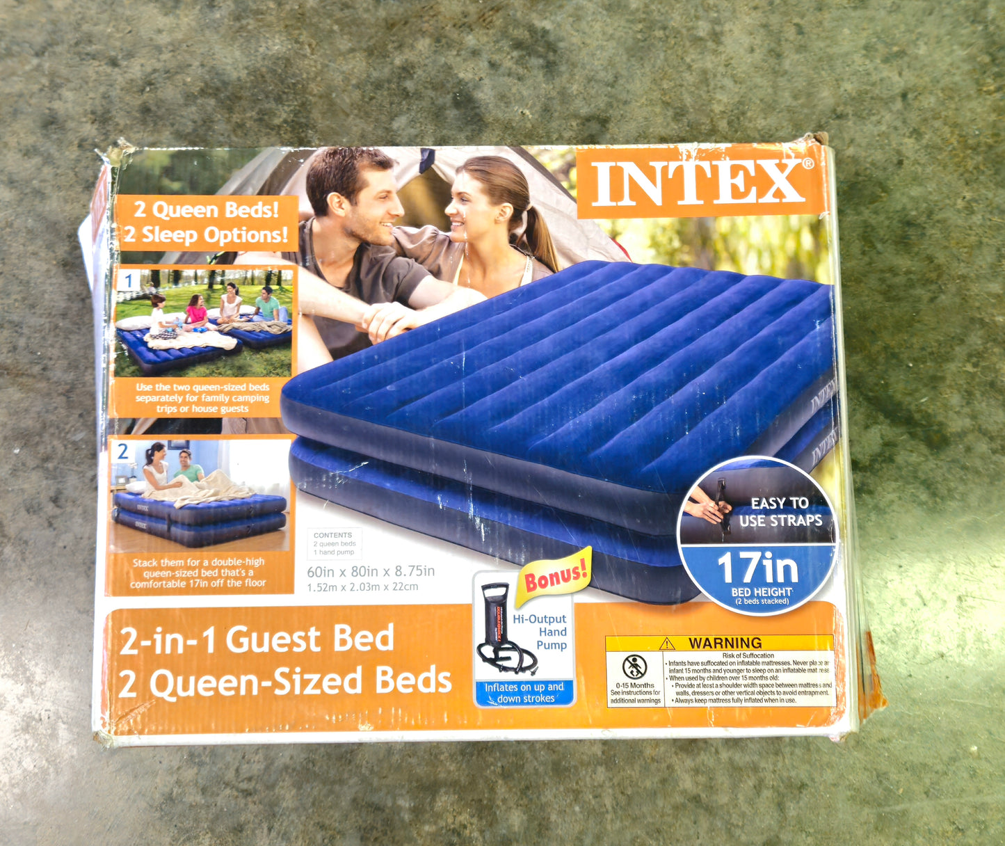 Intex Queen 2 in 1 Guest Bed