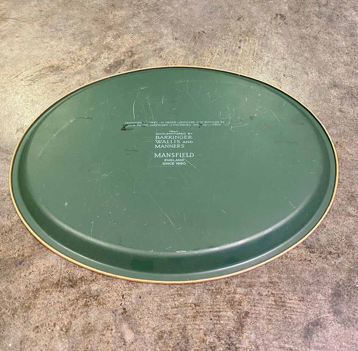 Vintage Jack Daniel's Old No. 7 Tin Bar Serving Tray