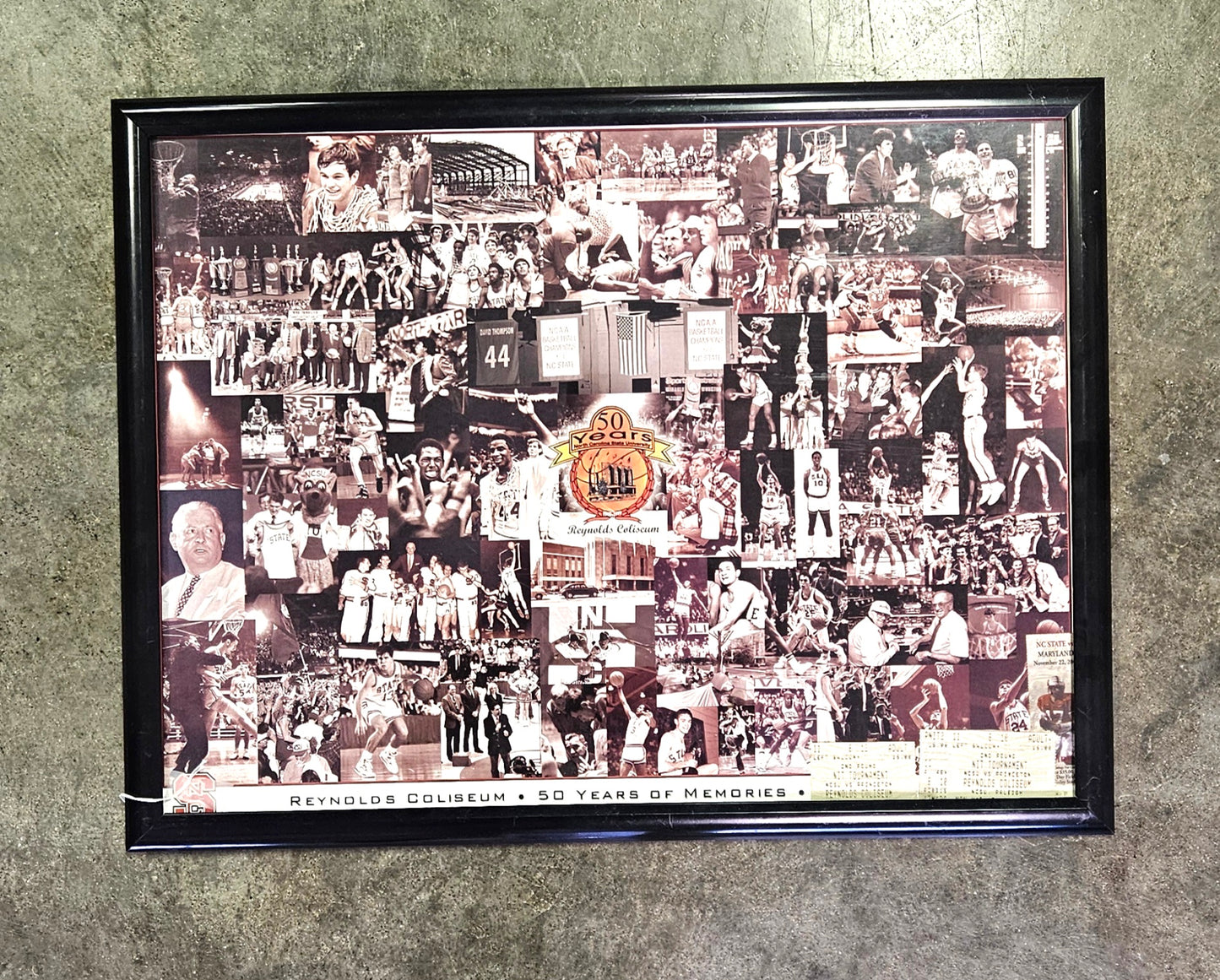 NC State Reynolds Coliseum "50 Years of Memories" Commemorative Poster