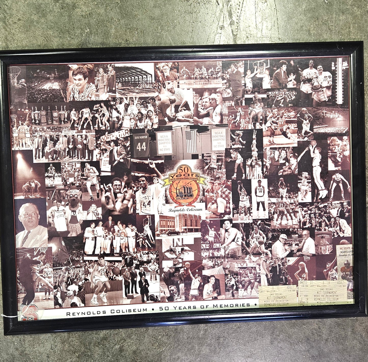 NC State Reynolds Coliseum "50 Years of Memories" Commemorative Poster