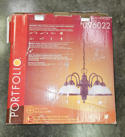 Portfolio Tavern Collection 5 Light Chandelier