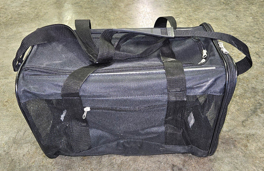 Soft-Sided Black Pet Carrier