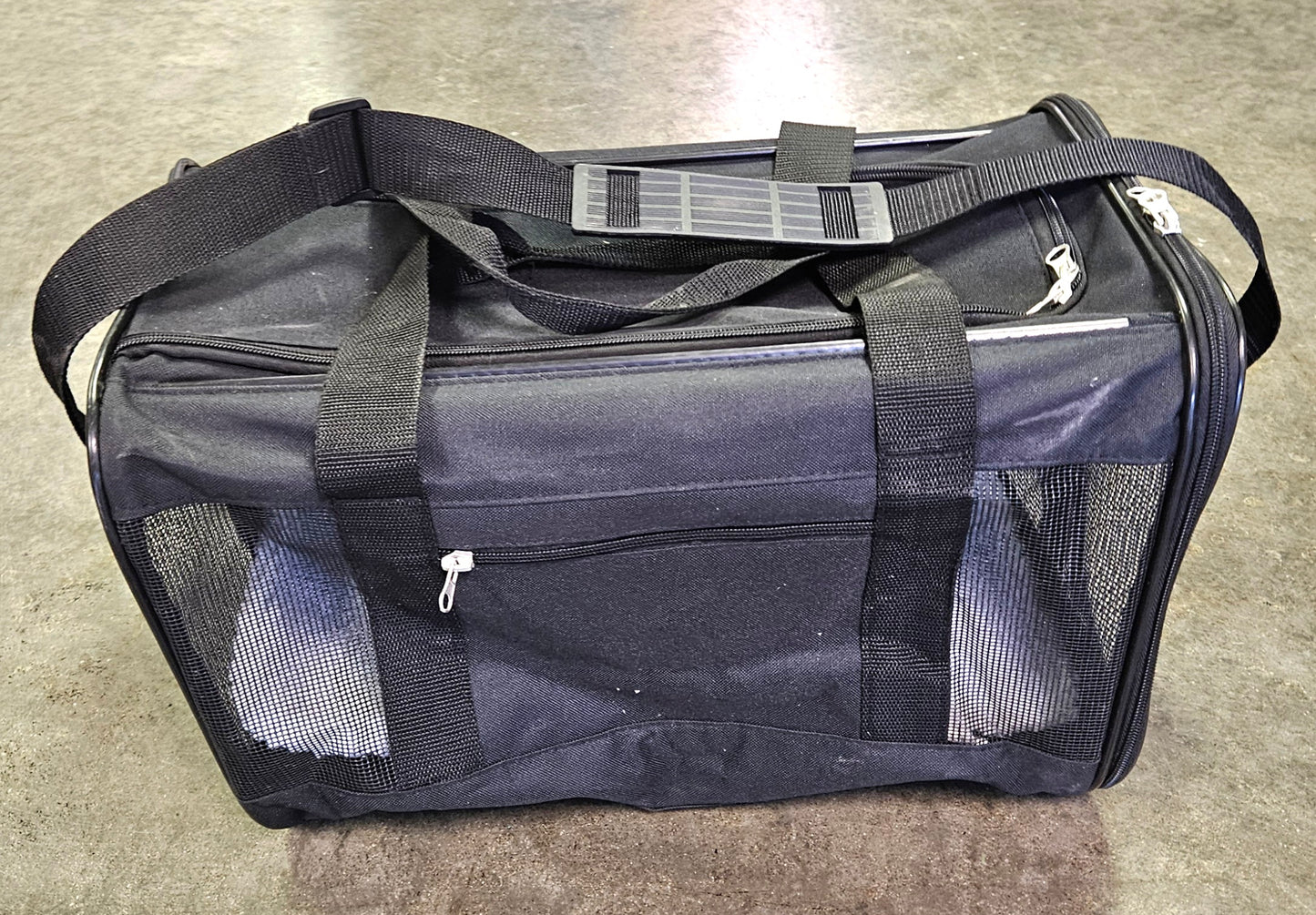 Soft-Sided Black Pet Carrier