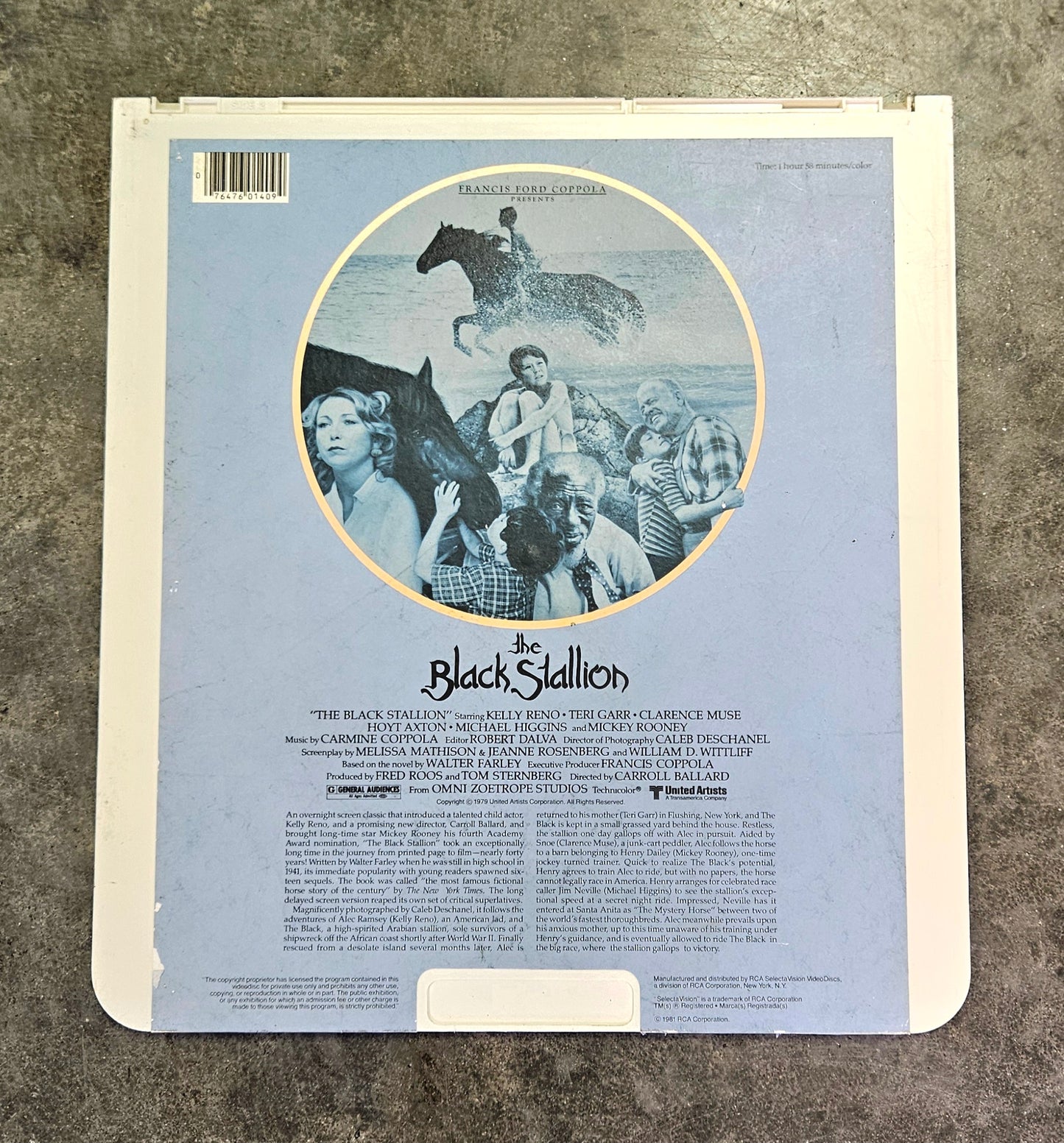 The Black Stallion SelectaVision VideoDiscs