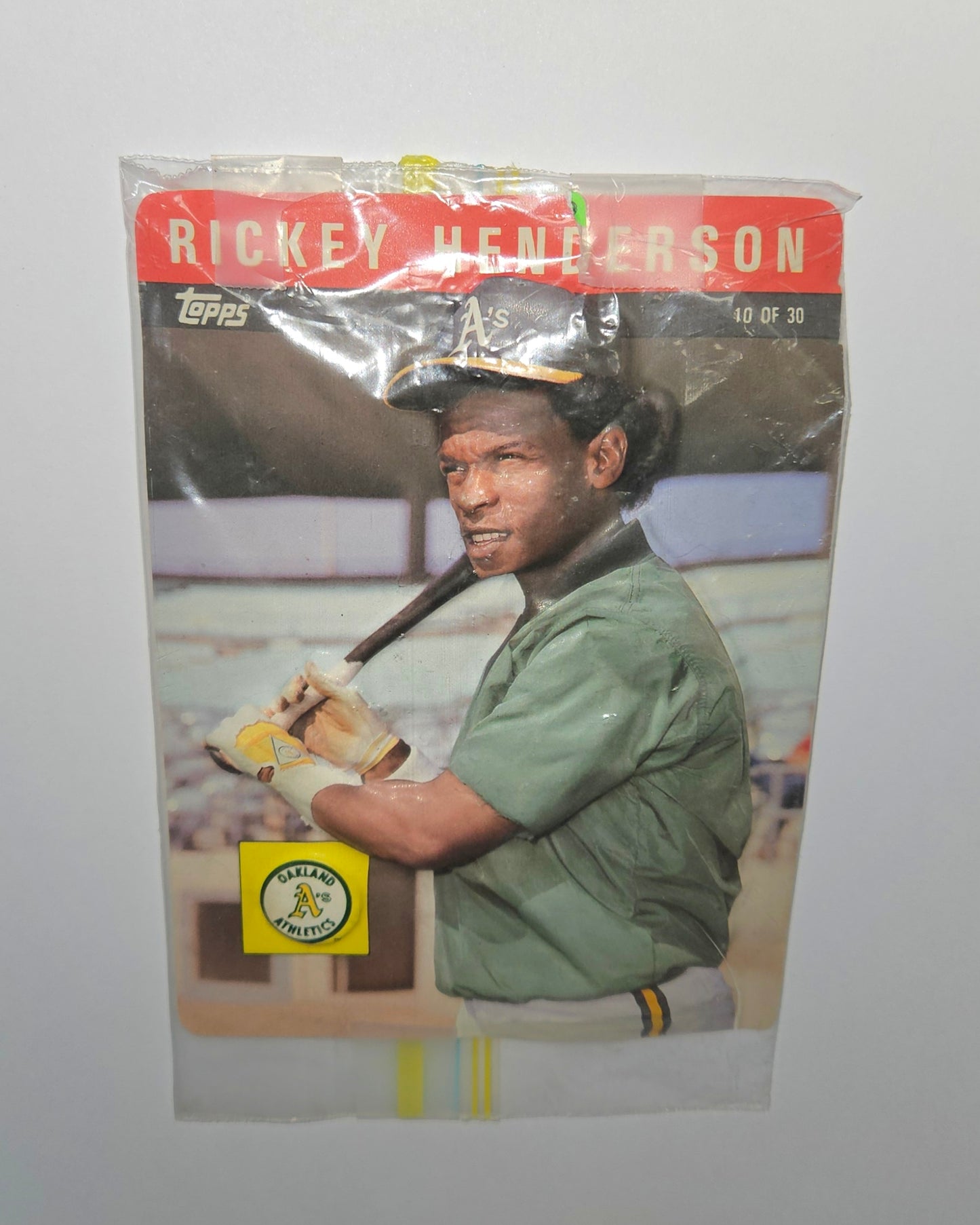Topps 3D Rickey  Henderson Baseball Card