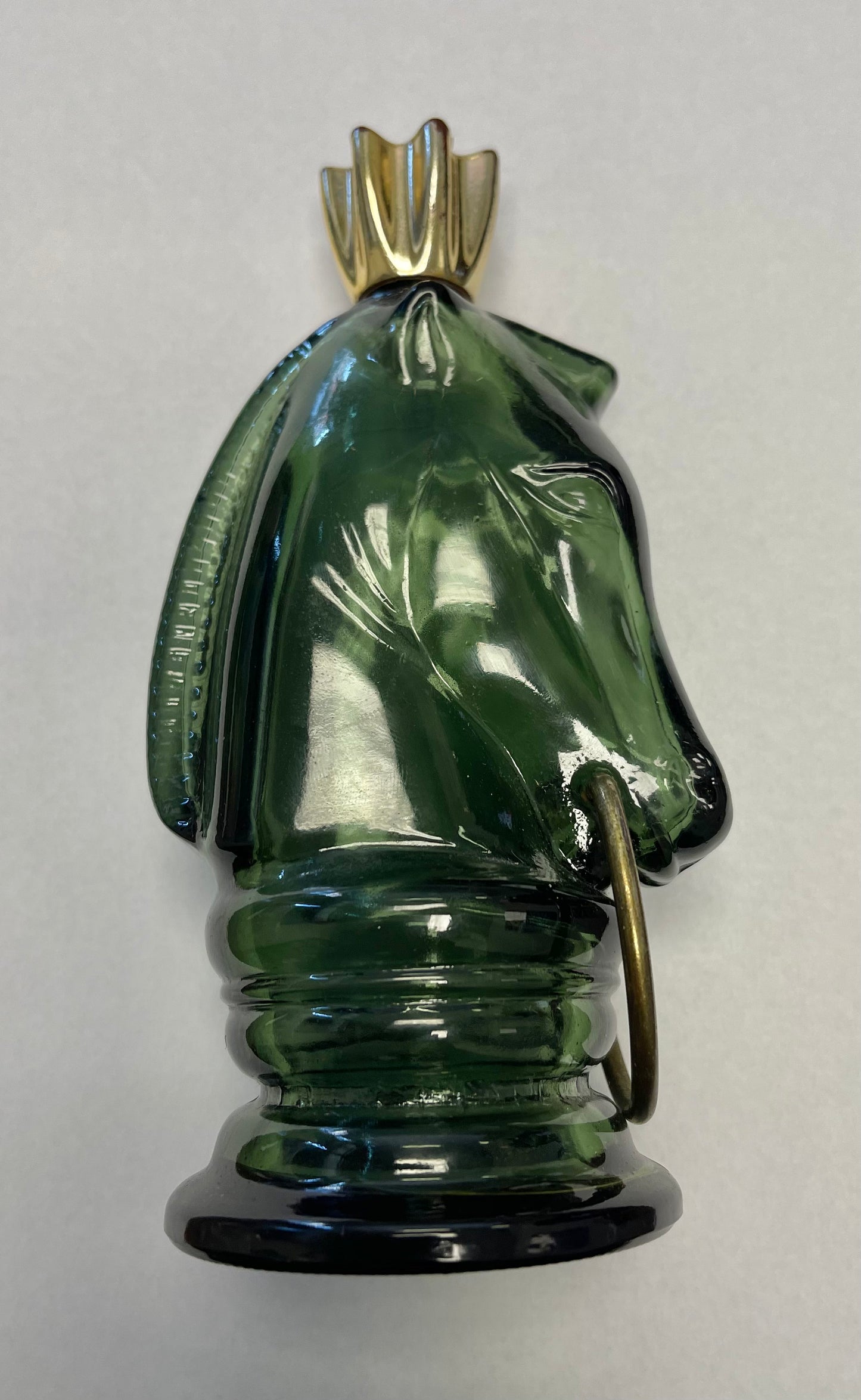 Vintage Avon Horse Head  Glass Bottle - Empty