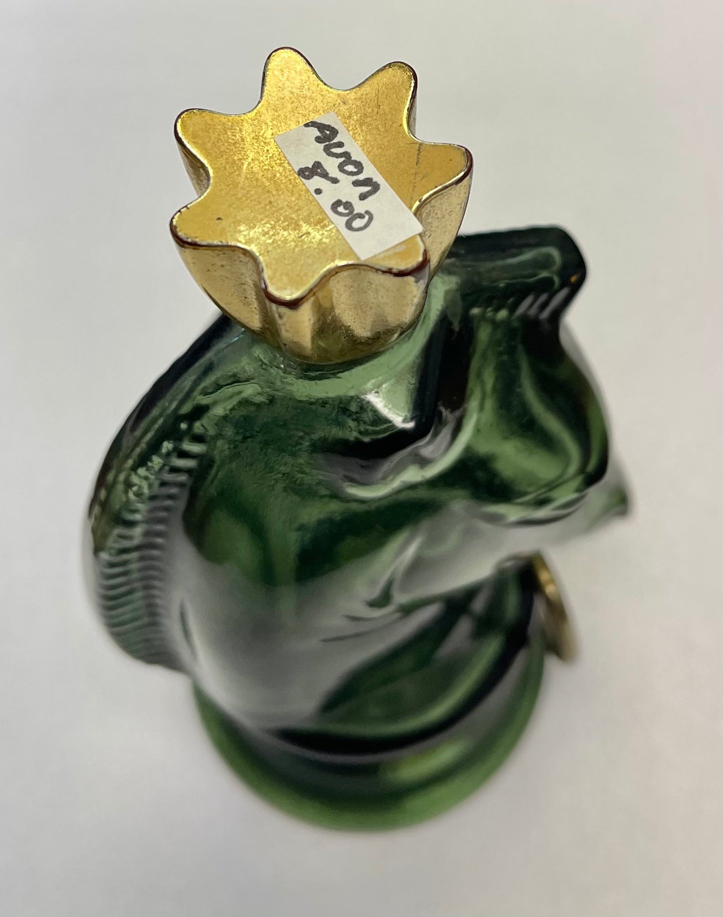 Vintage Avon Horse Head  Glass Bottle - Empty