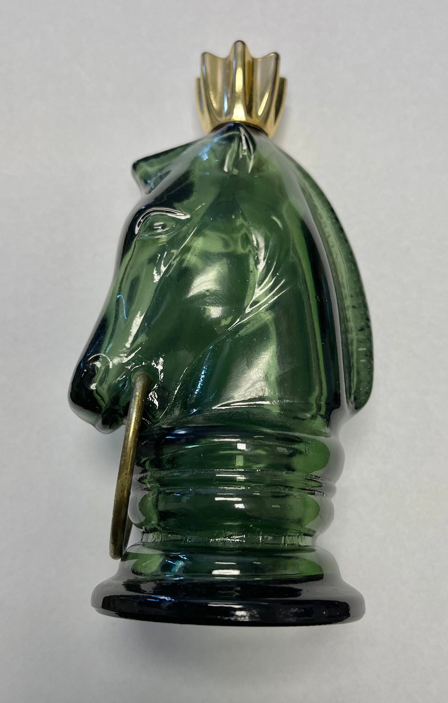 Vintage Avon Horse Head  Glass Bottle - Empty