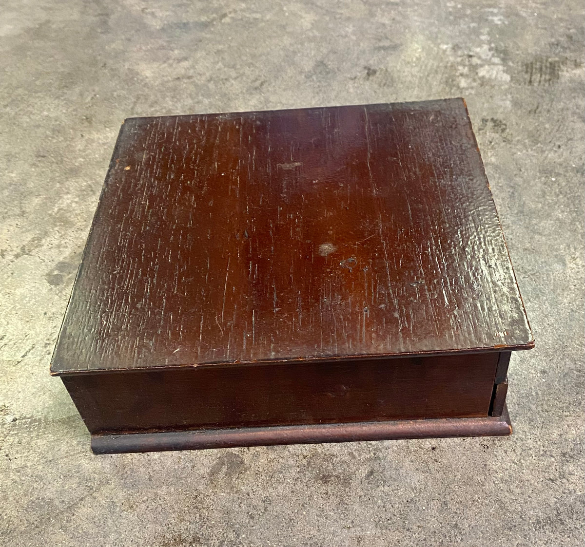 Vintage Gold Label Cigar Box Jewel Box 2 Drawer Wood Gradiaz Annis Tampa Fl