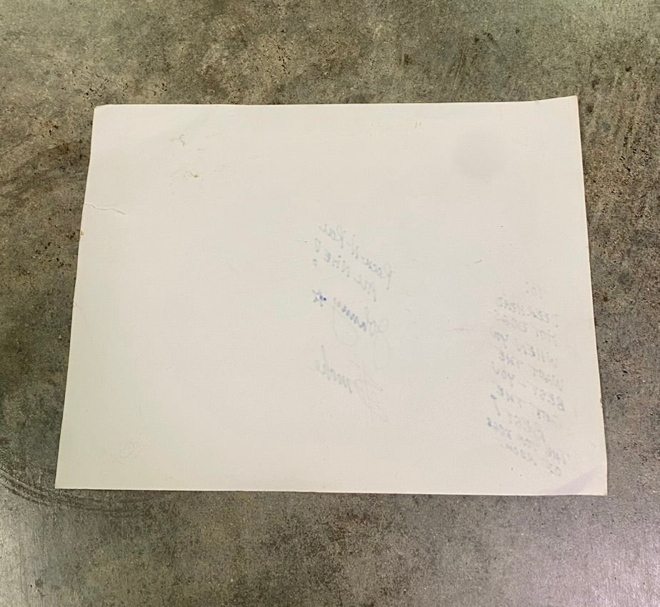 Vintage Johnny Smoke Signed Promo Photo Flyer - KISS Tribute Band Memorabilia