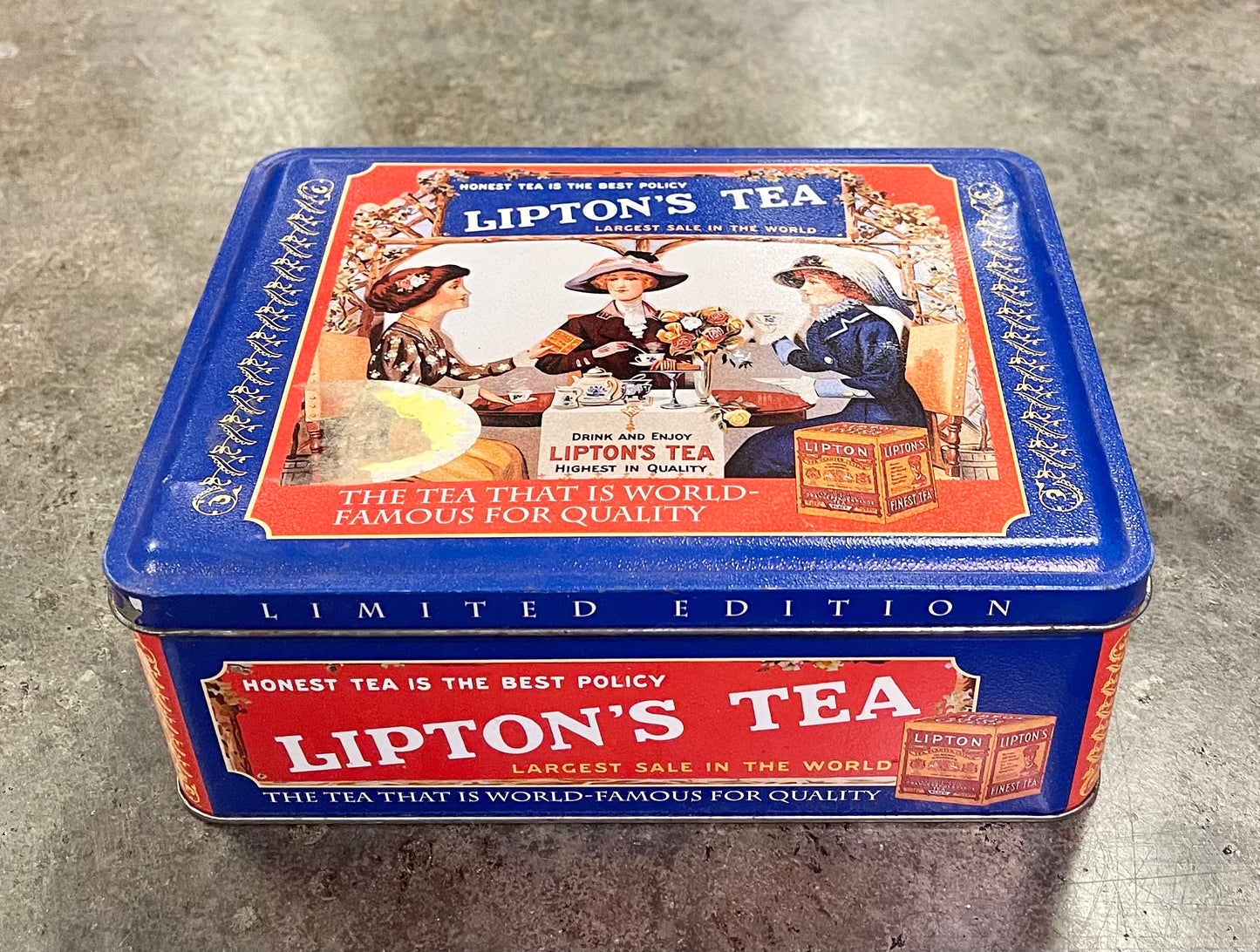 Vintage Lipton's Tea Limited Edition Nostalgic Collectible Tin Series