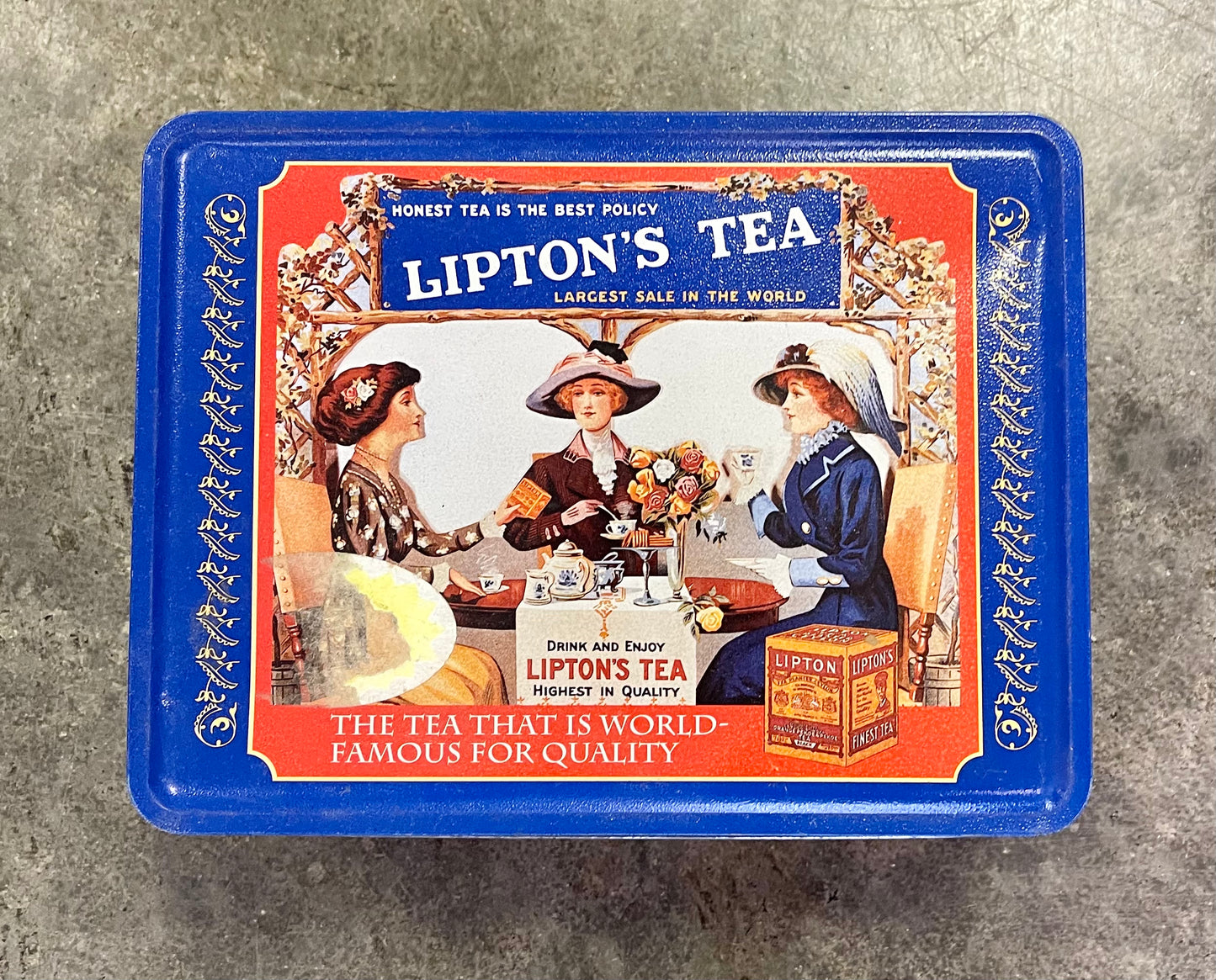 Vintage Lipton's Tea Limited Edition Nostalgic Collectible Tin Series