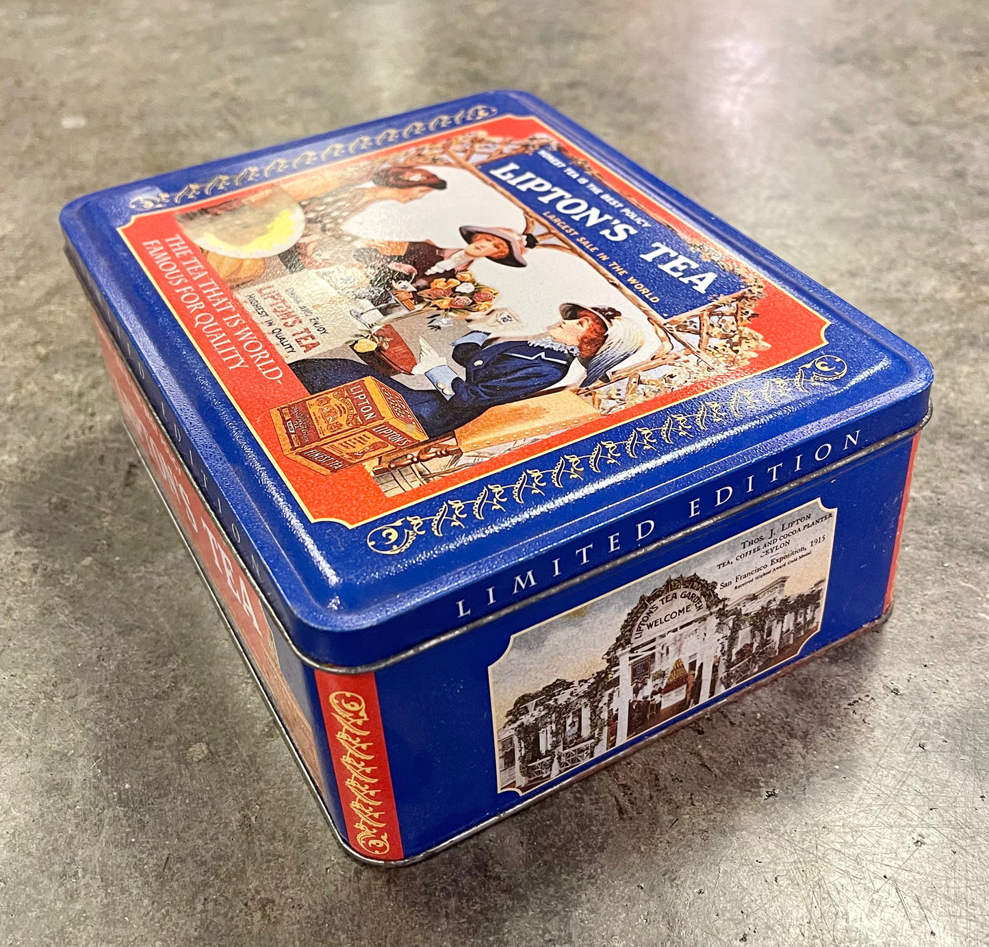 Vintage Lipton's Tea Limited Edition Nostalgic Collectible Tin Series