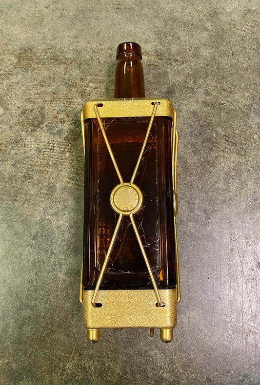 Vintage Mid-Century Swiss Harmony Musical Lantern Whiskey Decanter