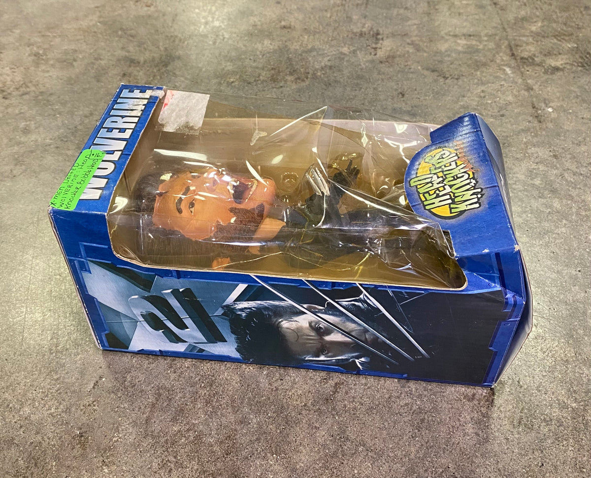 Vintage 2003 NECA X-Men United Wolverine Head Knockers Bobblehead Figure In Box