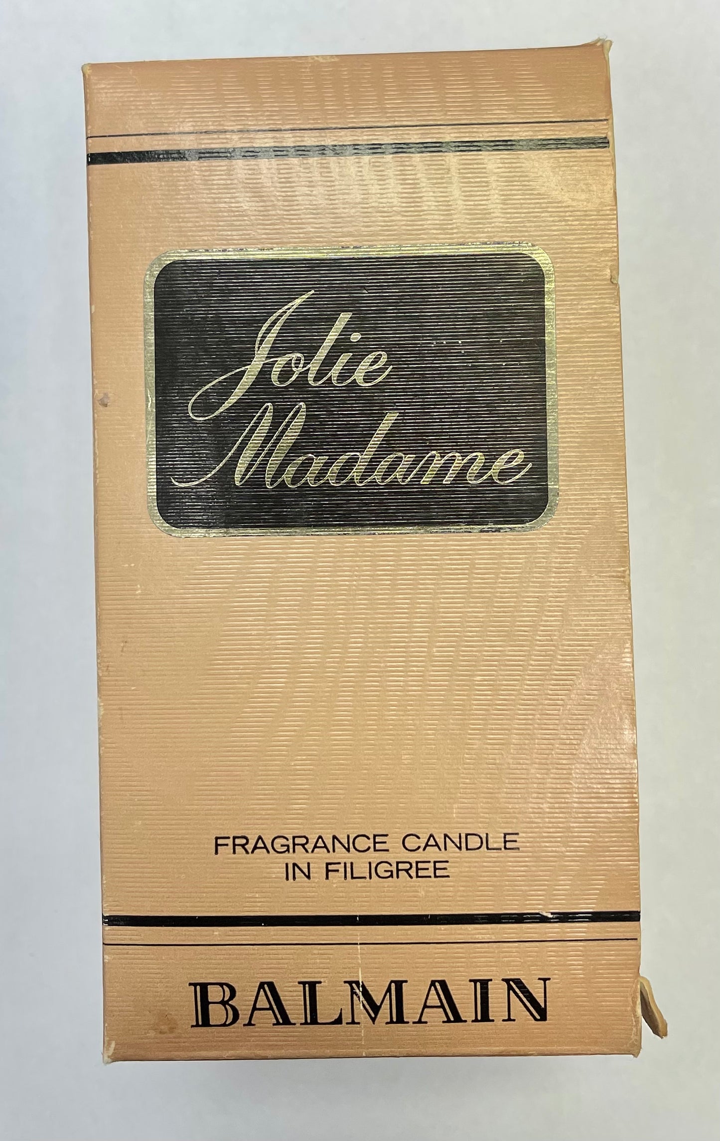 Vintage Pierre Balmain Jolie Madame Fragrance Candle