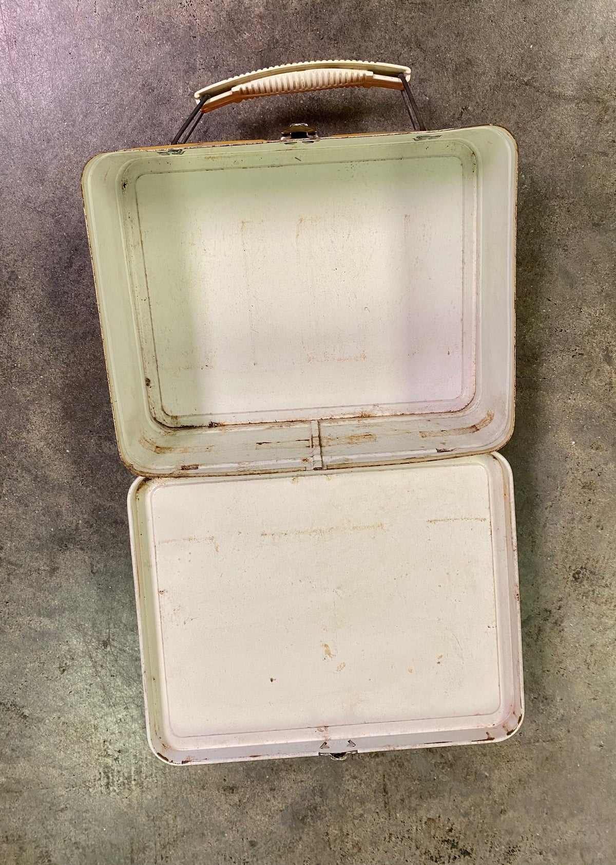 Vintage 1980 Pro Sports Metal Lunchbox Ohio Art Multi-Sport Retro No Thermos