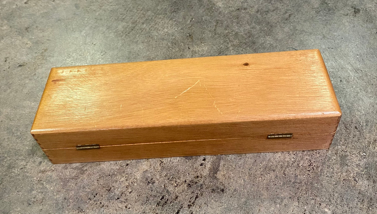 Vintage Puma White Hunter 6377 Wooden Knife Display Box Made In Germany