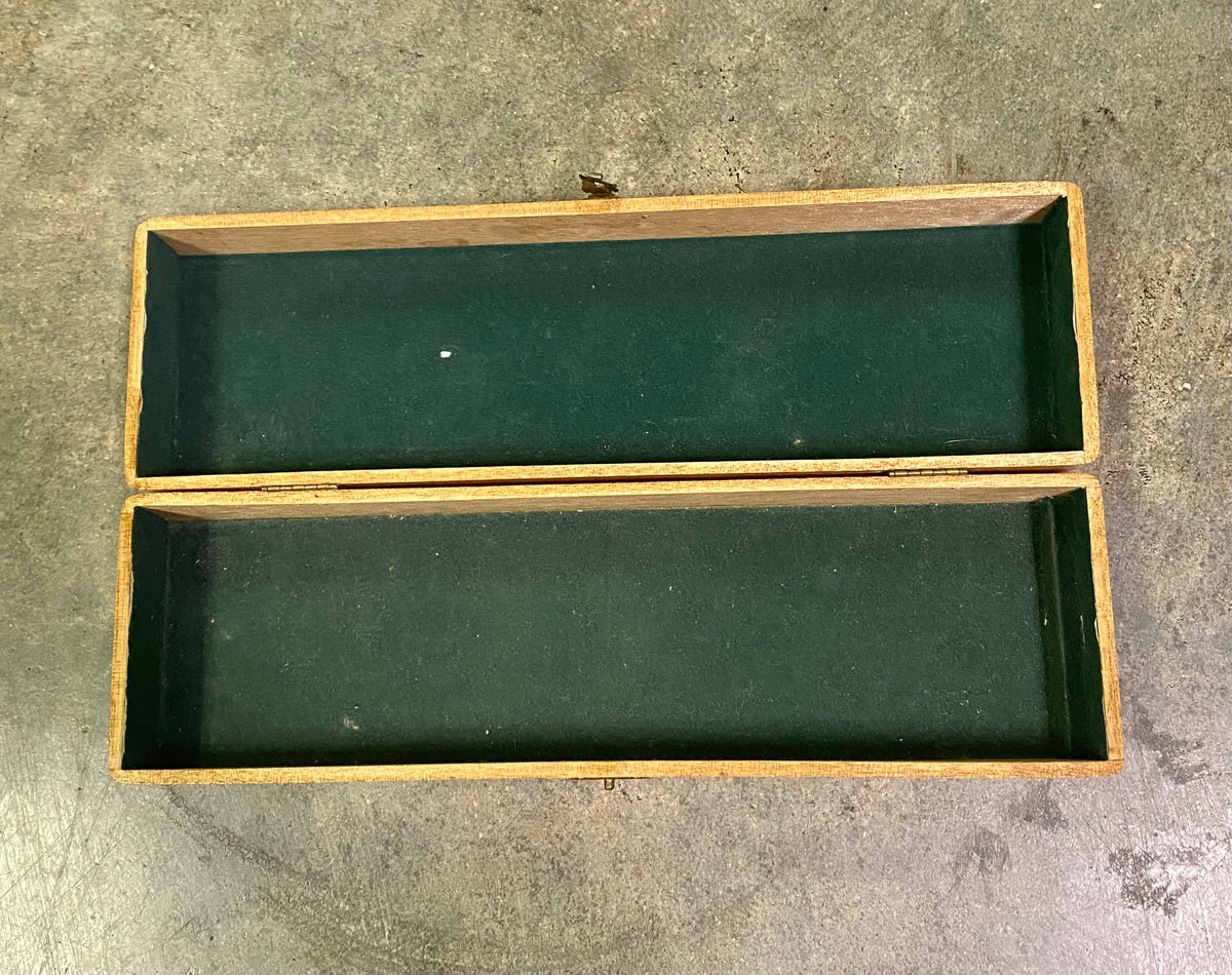 Vintage Puma White Hunter 6377 Wooden Knife Display Box Made In Germany
