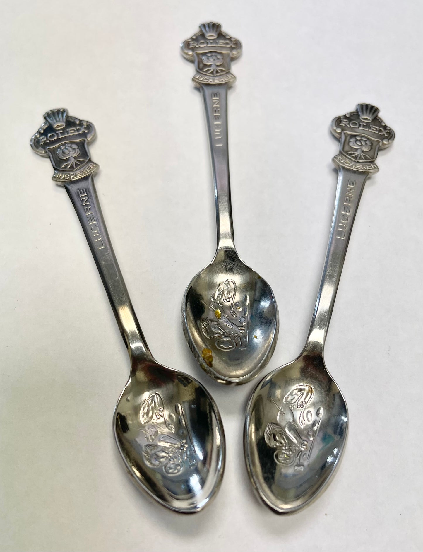 Vintage Rolex Bucherer Lucerne Souvenir Spoons