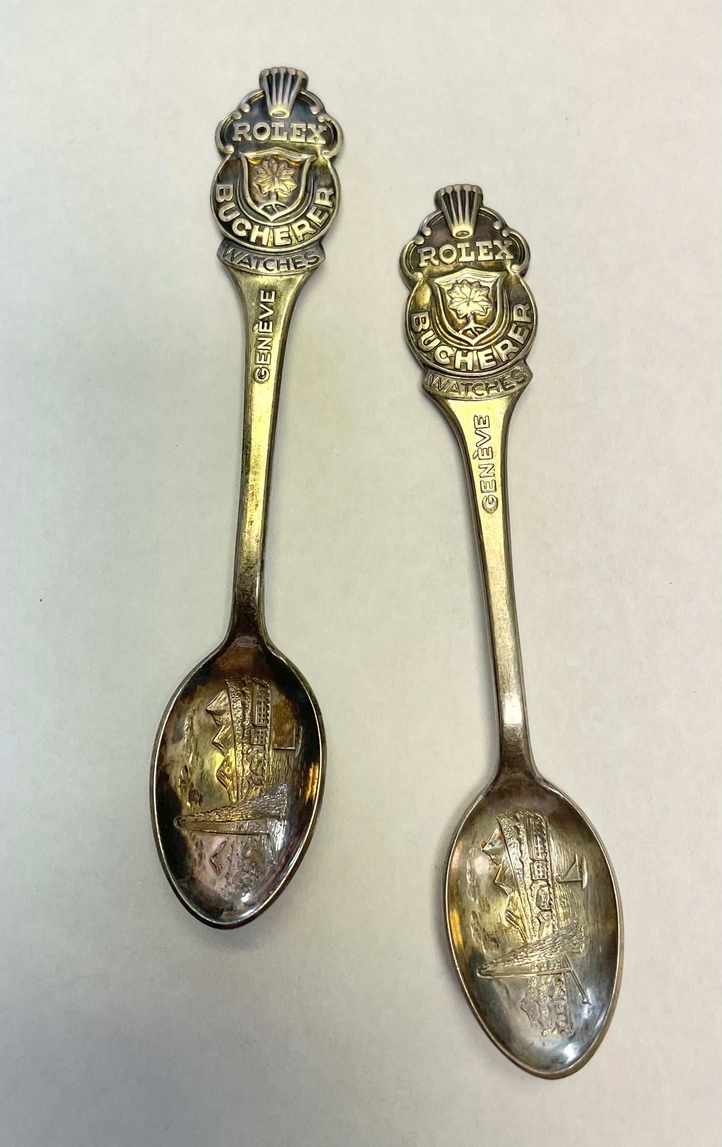 Vintage Rolex Geneve Souvenir Spoon Bucherer Switzerland