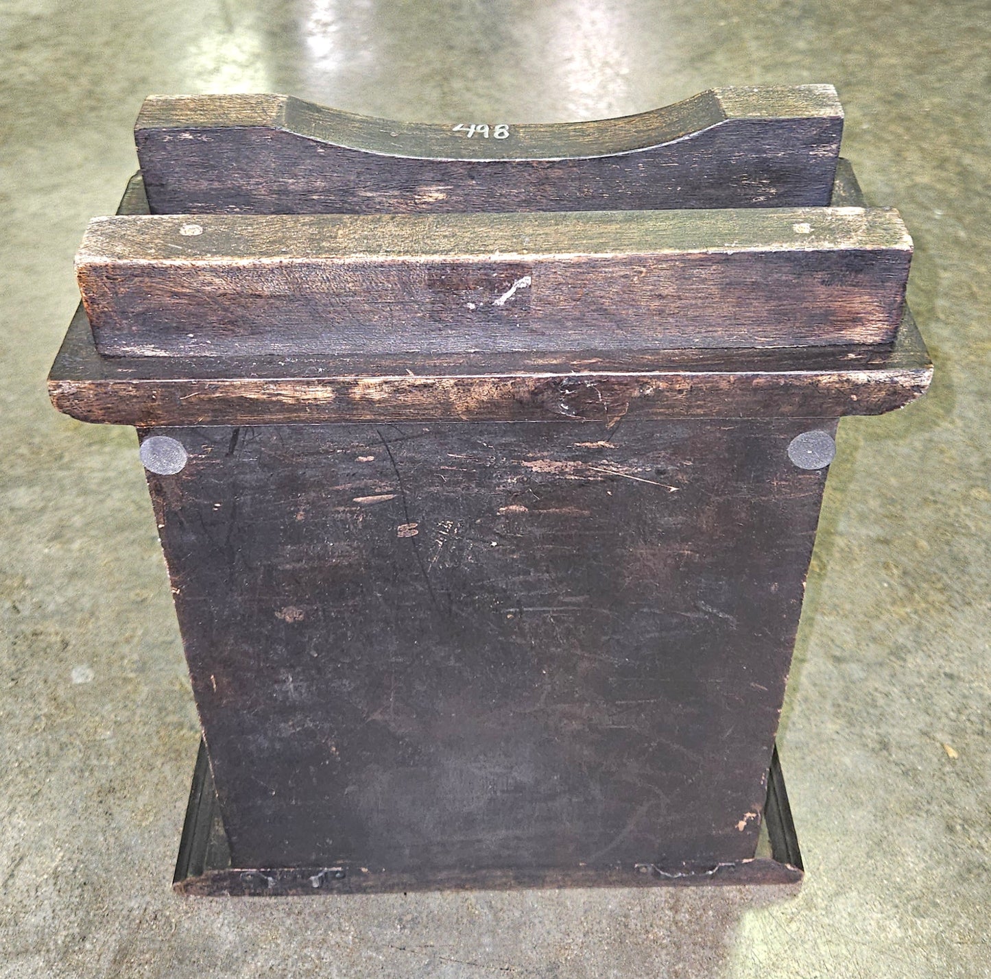 Vintage Wood Countertop Cabinet